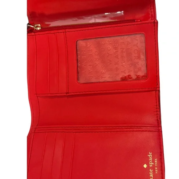SOLD KATE SPADE Callie Mulberry Street Tri-fold Pebble Leather Wallet Clutch - Picture 3 of 8